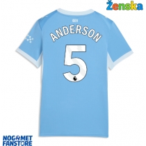 Manchester City Elliot Anderson #5 Domaci Dres za Ženska 2026-27 Kratak Rukav